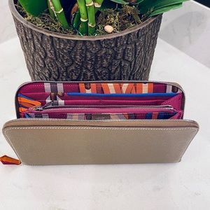 HERMES SILK IN PORTFEUILLE LONG EPSOM WALLET